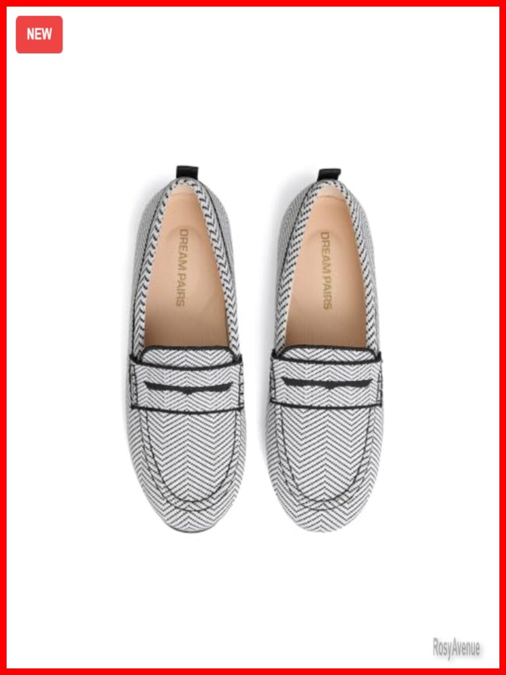 Knit Loafers Women Comfortable Business Slip-On Shoes